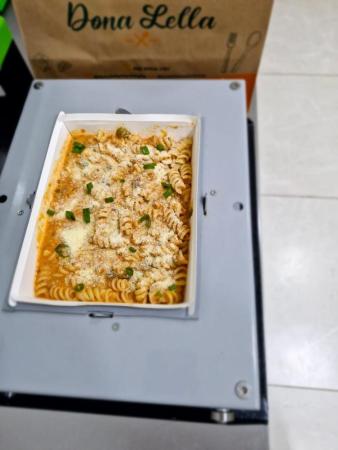 MACARRÃO CREMOSO COM TIRINHA DE CARNE